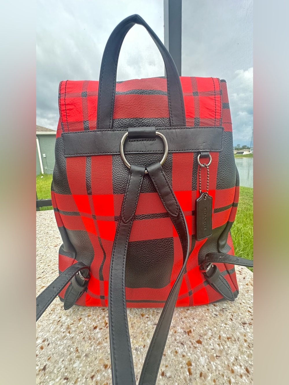 Coach Turnlock Tie Rucksack Backpack - Picture 2 of 16